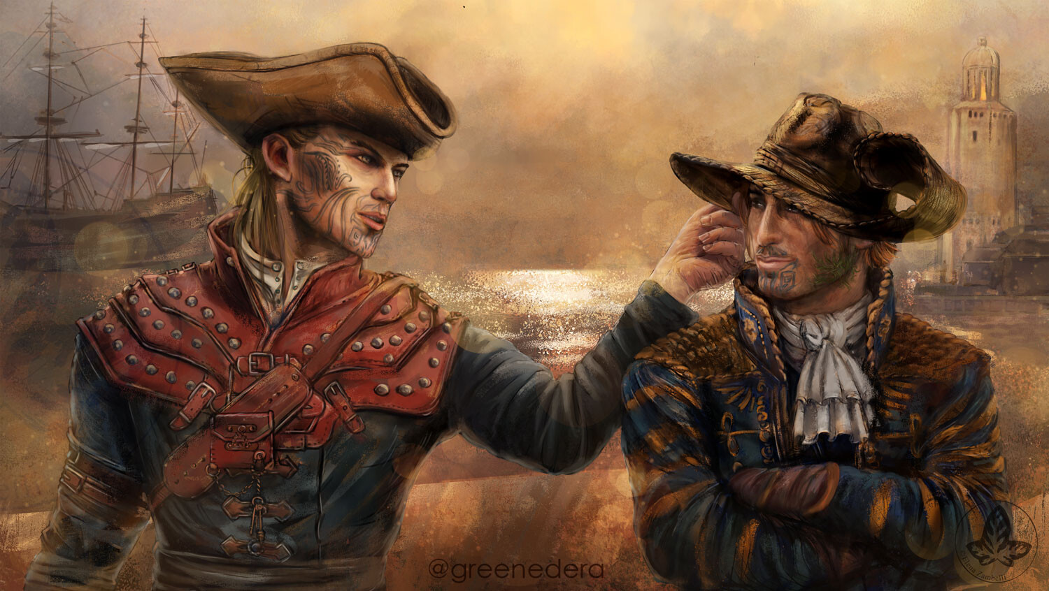 Artstation Greedfall Fanart Vasco And Alex De Sardet Tempest Elena Greenedera Zambelli