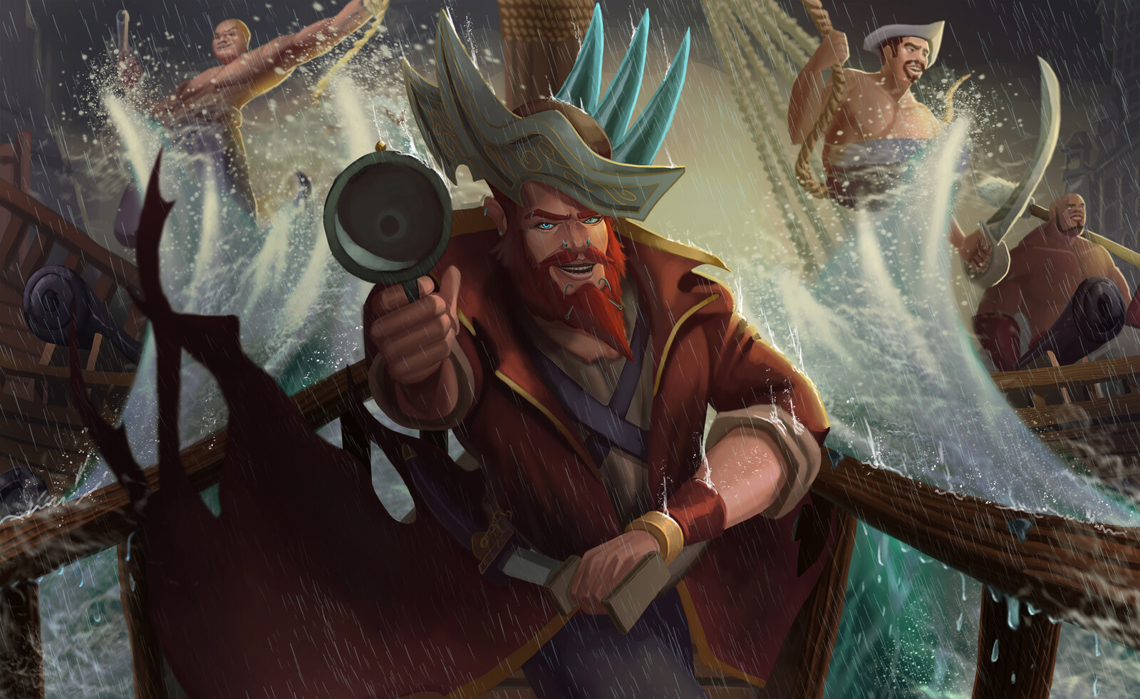Hethamir: the "Pirate King" - Splash Illustration