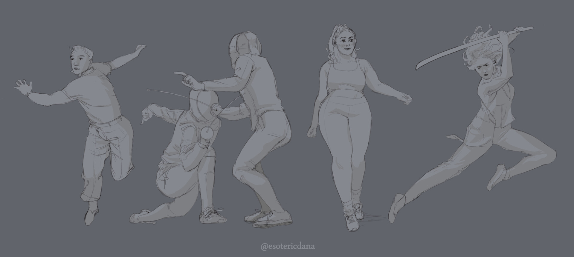 SenshiStock Sketch: Practice Drawing from Random Poses! | Model poses,  Human poses reference, Action pose reference