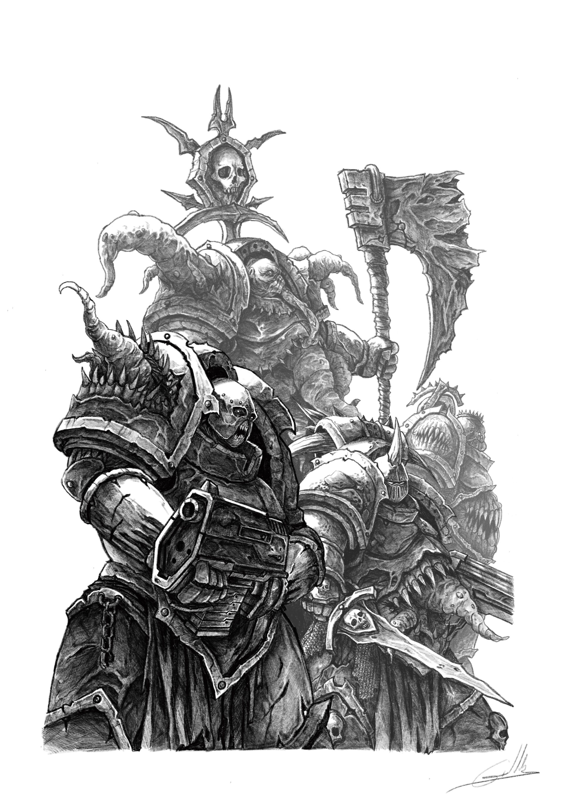 Warhammer 40k artwork — Death Guard