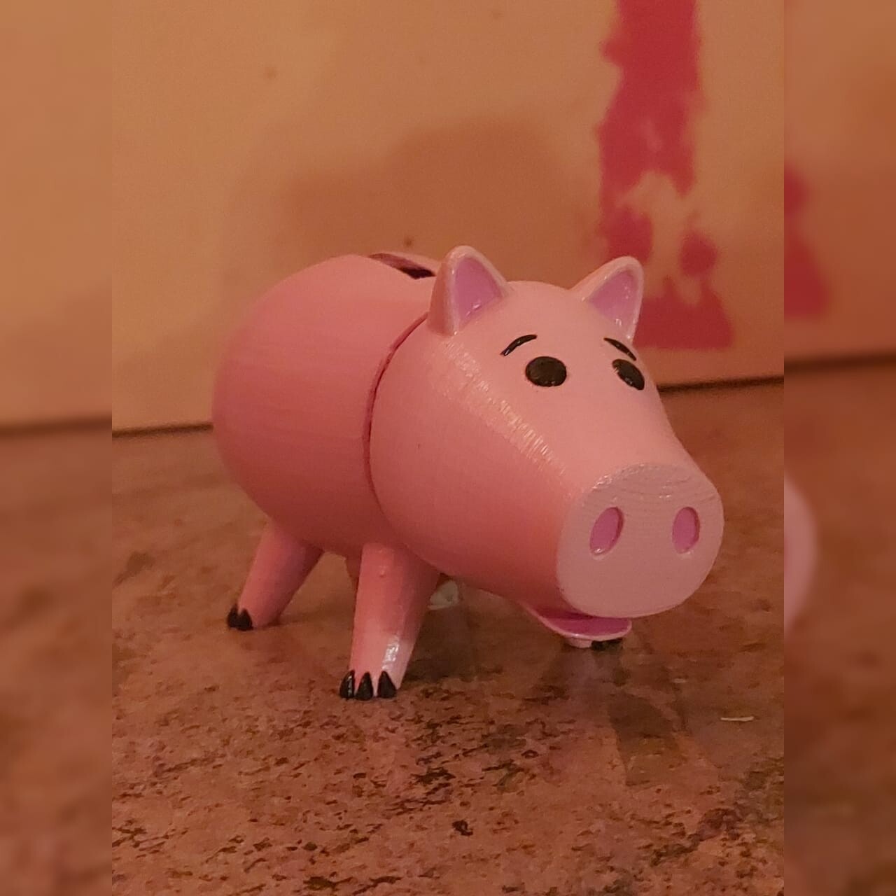 Printed model front