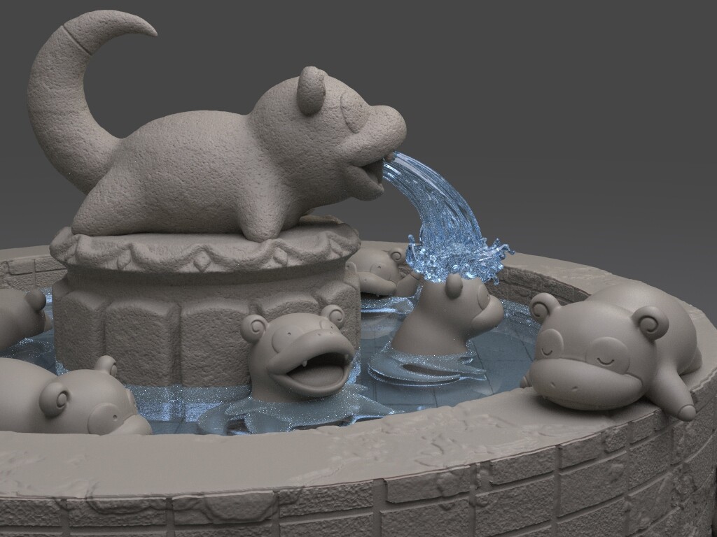 Artstation Pokemon Slowpoke