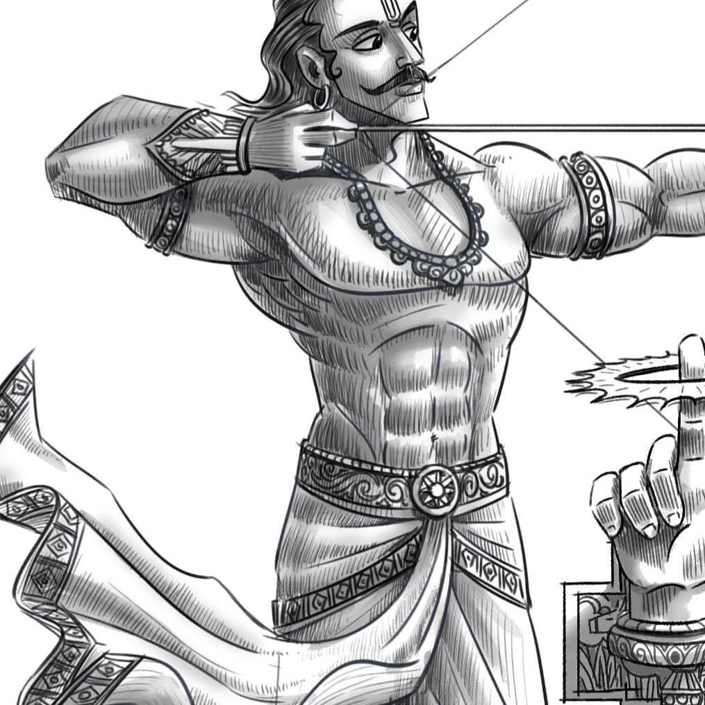 Mahabharat Serial Krishna Sourabh Raj Jain Drawing  Lord Krishna Drawing   YouTube