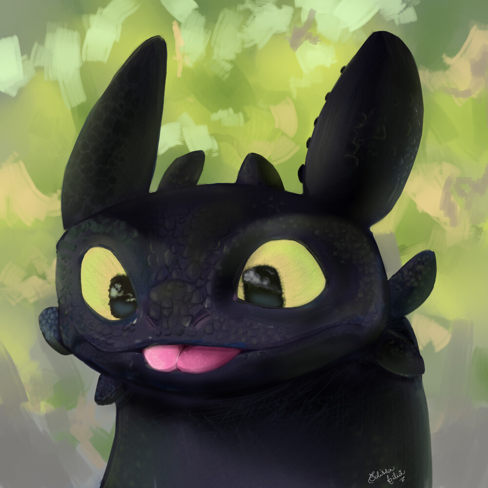 ArtStation - Toothless - How to train your dragon