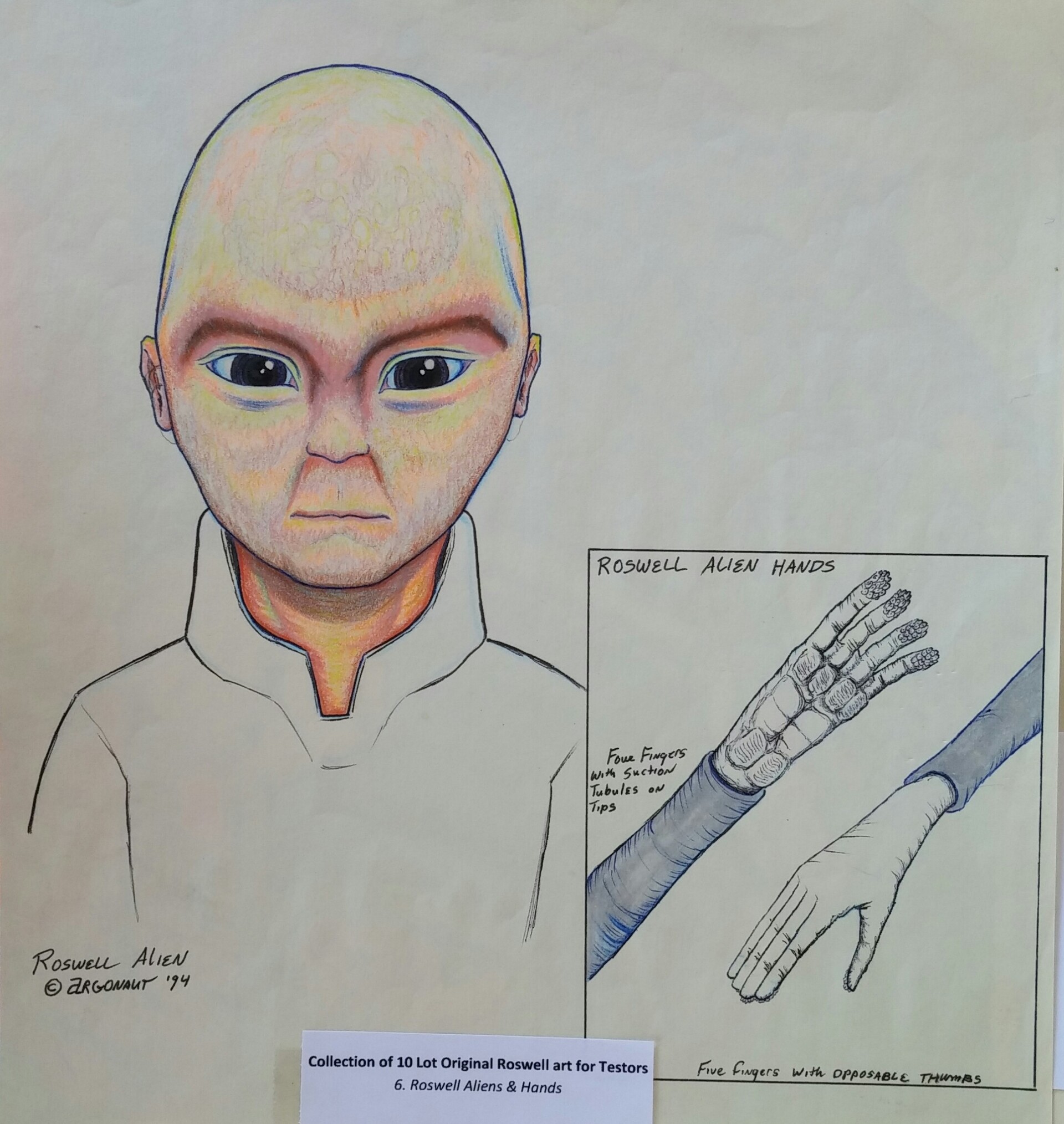 ArtStation Roswell Alien Mug Shot