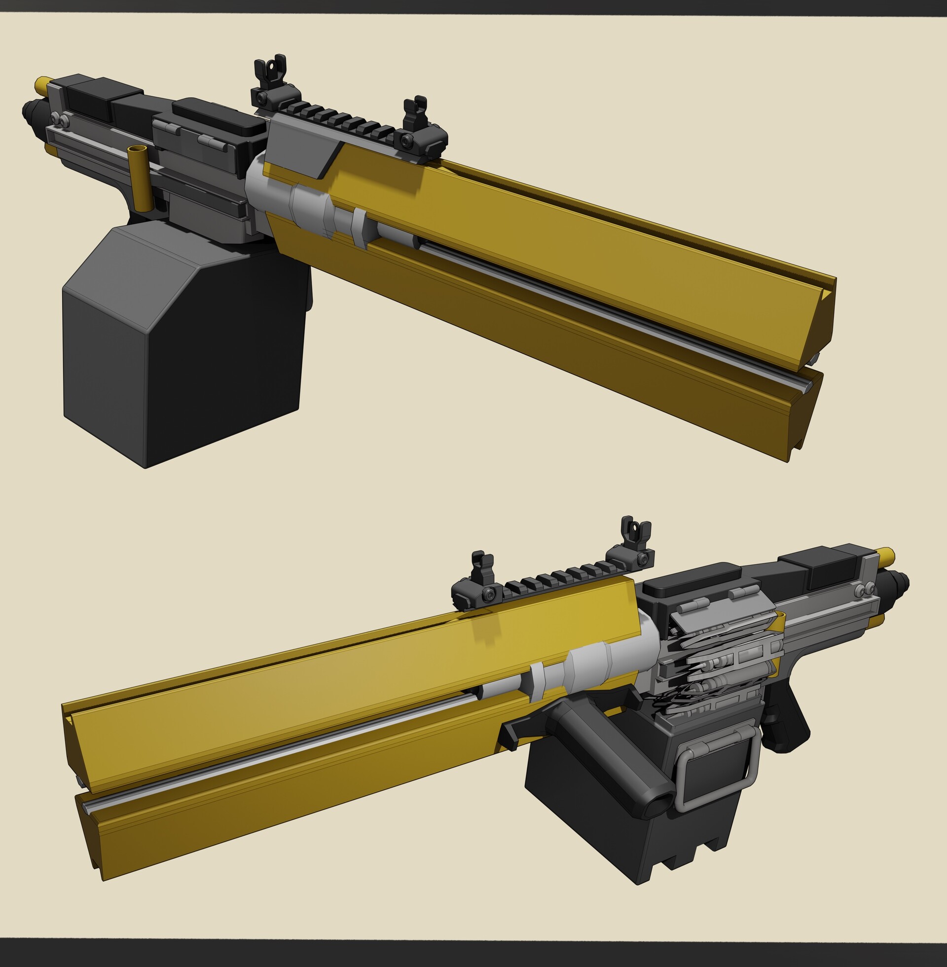 ArtStation - Machine gun concept