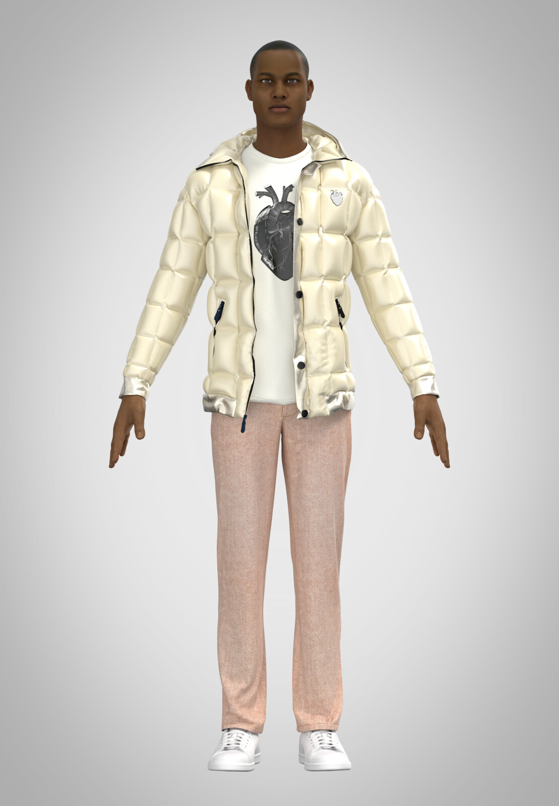 Jessica - Puffer Jackets Virtual Fashion 3D