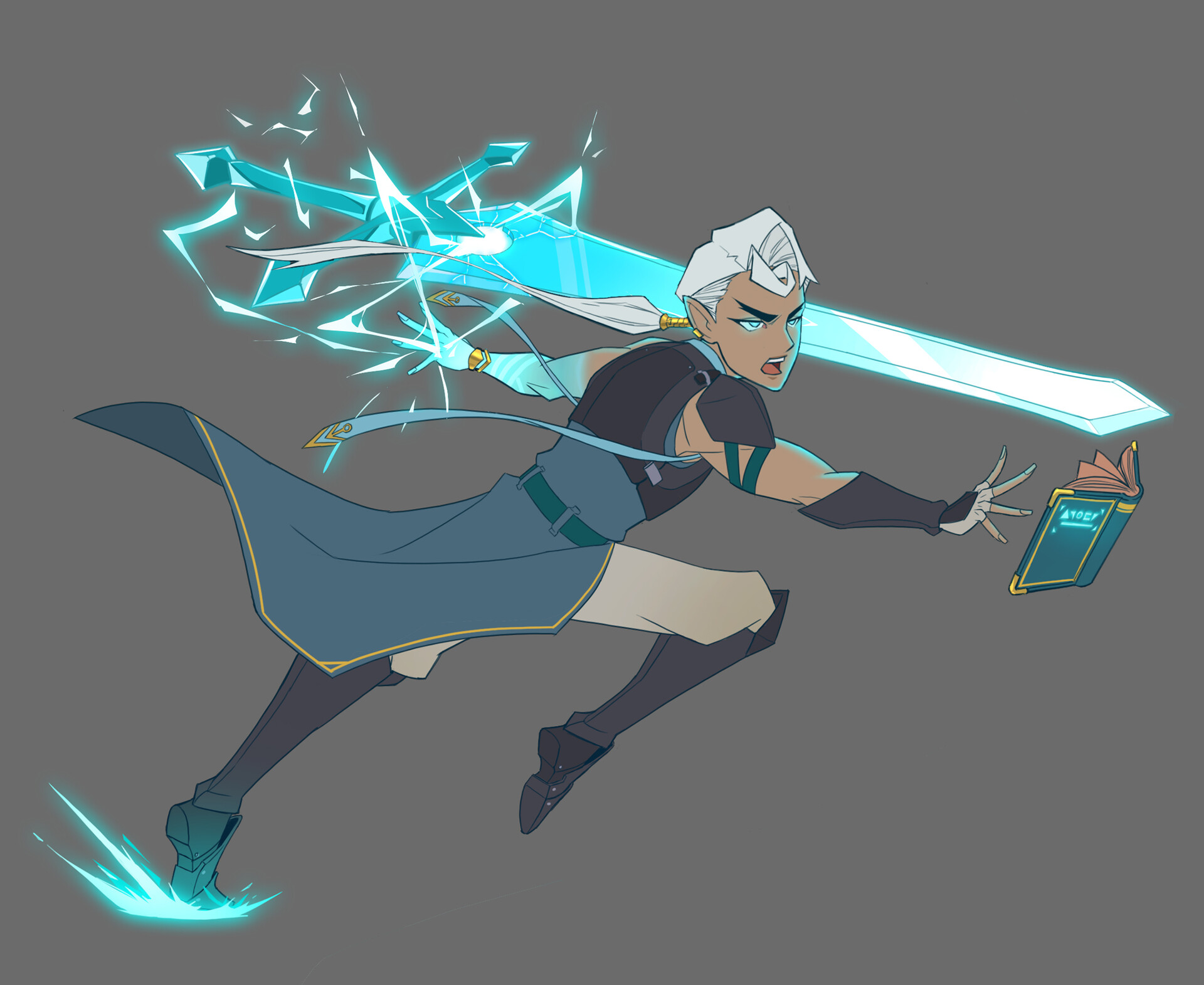 ArtStation - Stylized Character Design: Lightning Spellblade