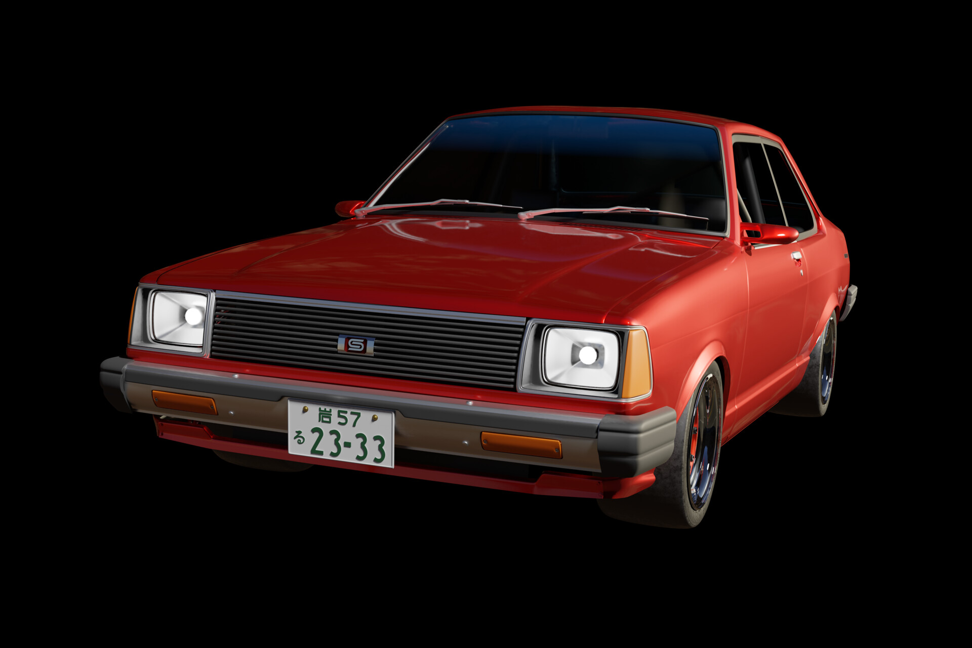 ArtStation - NISSAN SUNNY b310 sedan Datsun 140Y #WIP