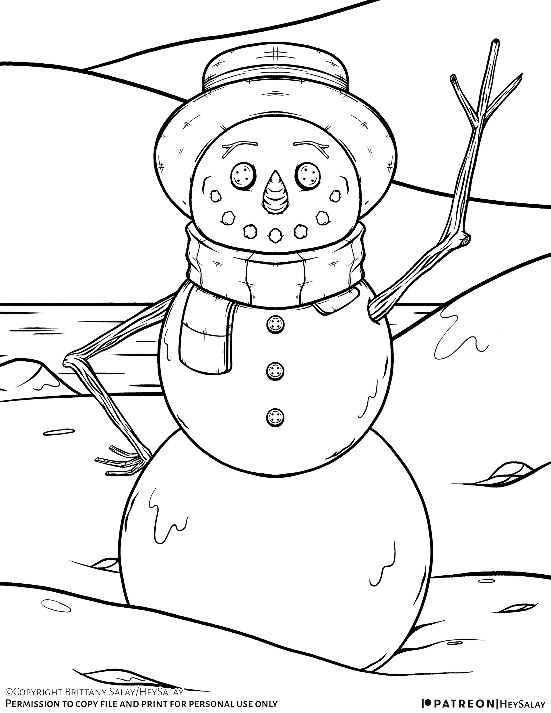 Winter Wonderland Coloring Pages