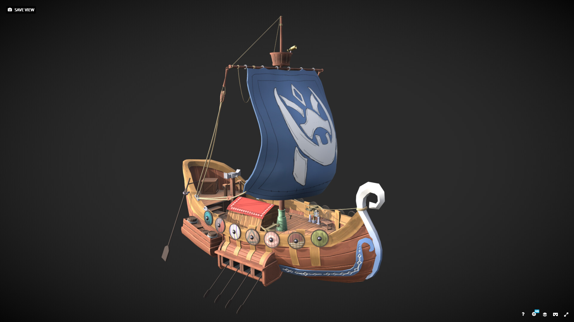 ArtStation - Viking Boat