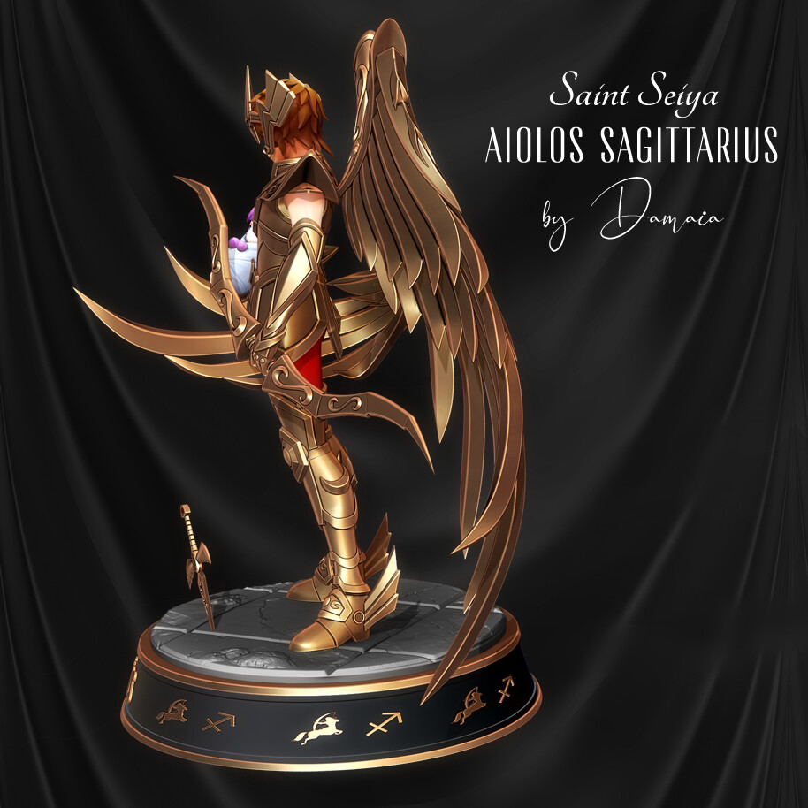 ArtStation - Aiolos Sagittarius Myth Cloth EX - Saint Seiya Soul