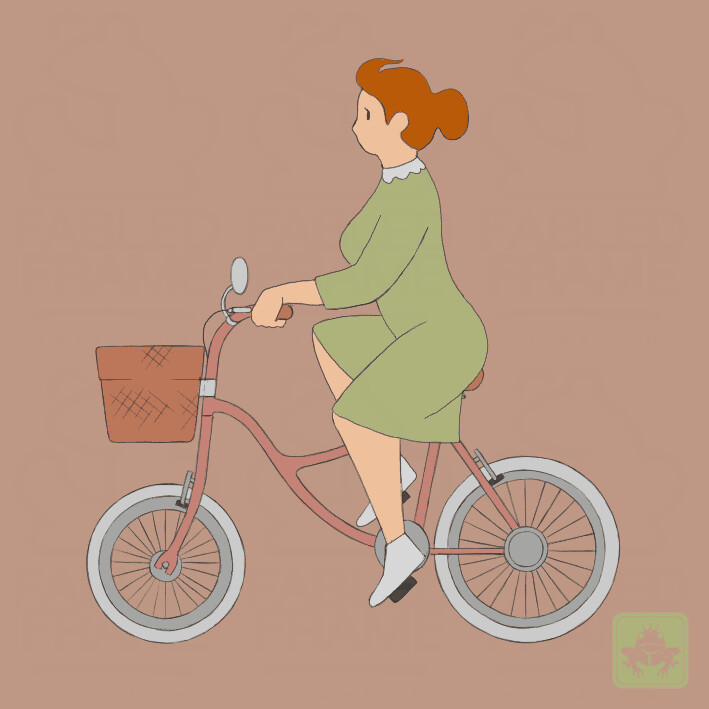 Cyclist Background Character