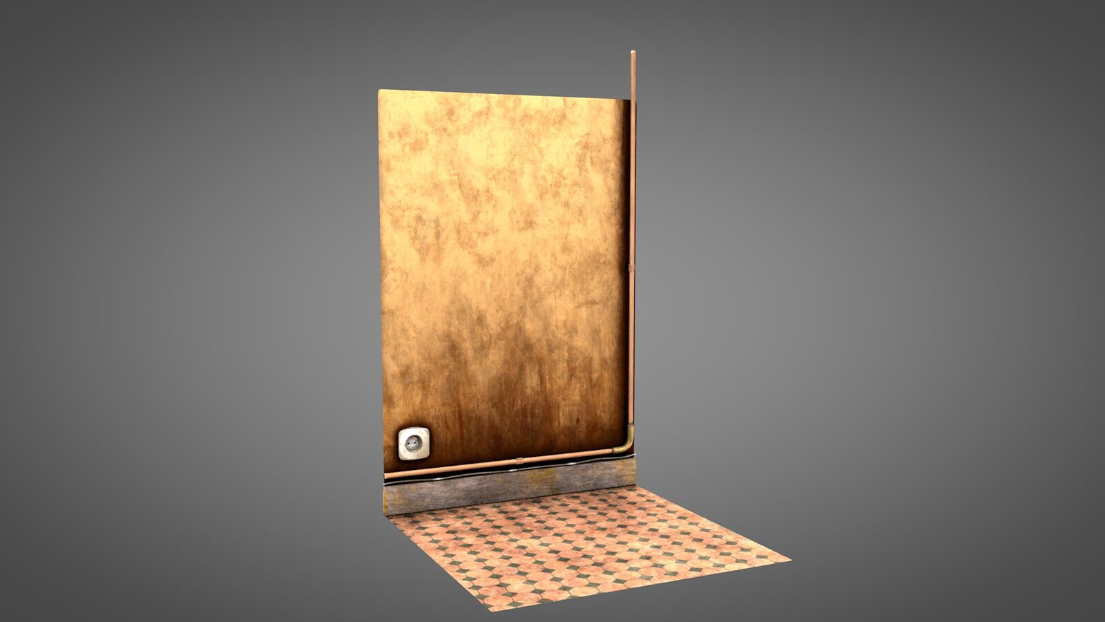 Old vintage worn Fridge
