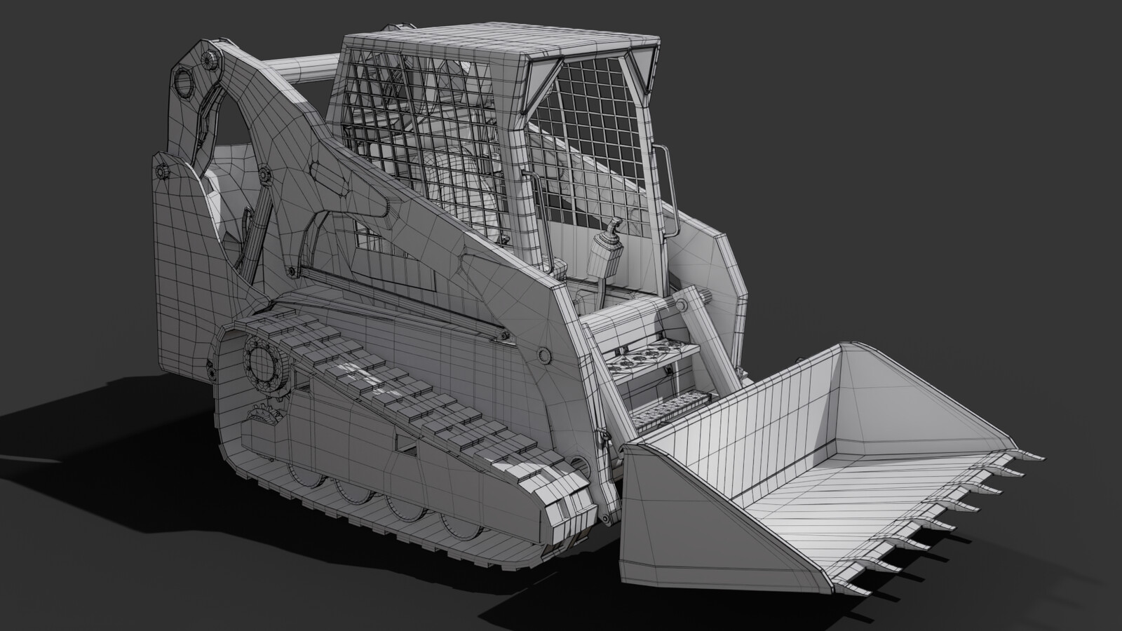 Close up 01 Wireframe Shot
