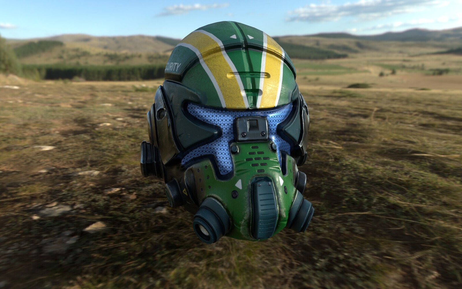 Front View Rendered in Substance Painter