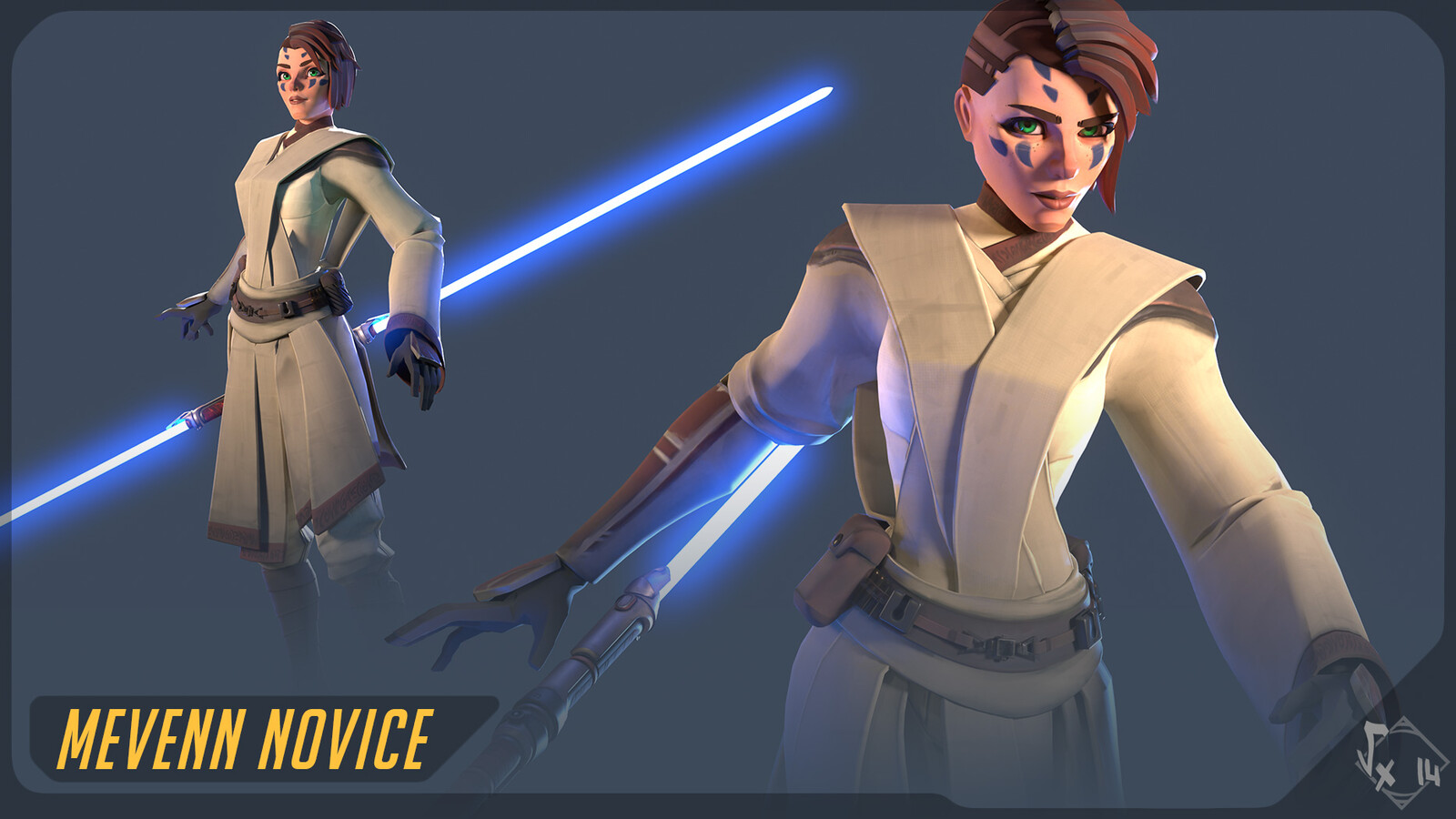 Just cause a double-blue lightsaber is soooooo coooool =D