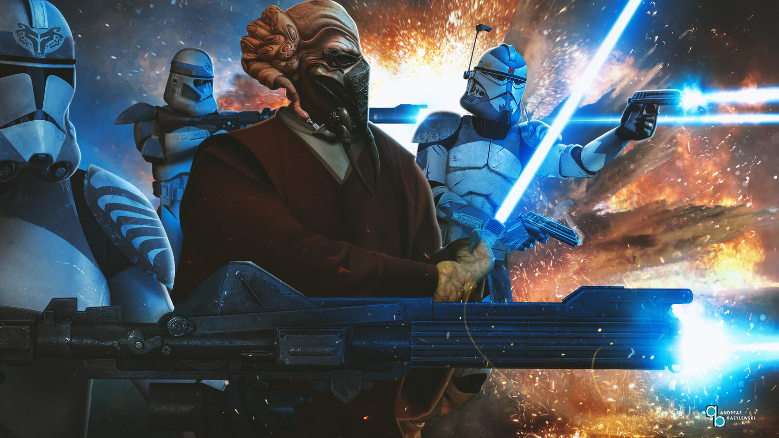 Star Wars: The Clone Wars - Plo Koon &amp; the 104th "Wolfpack"