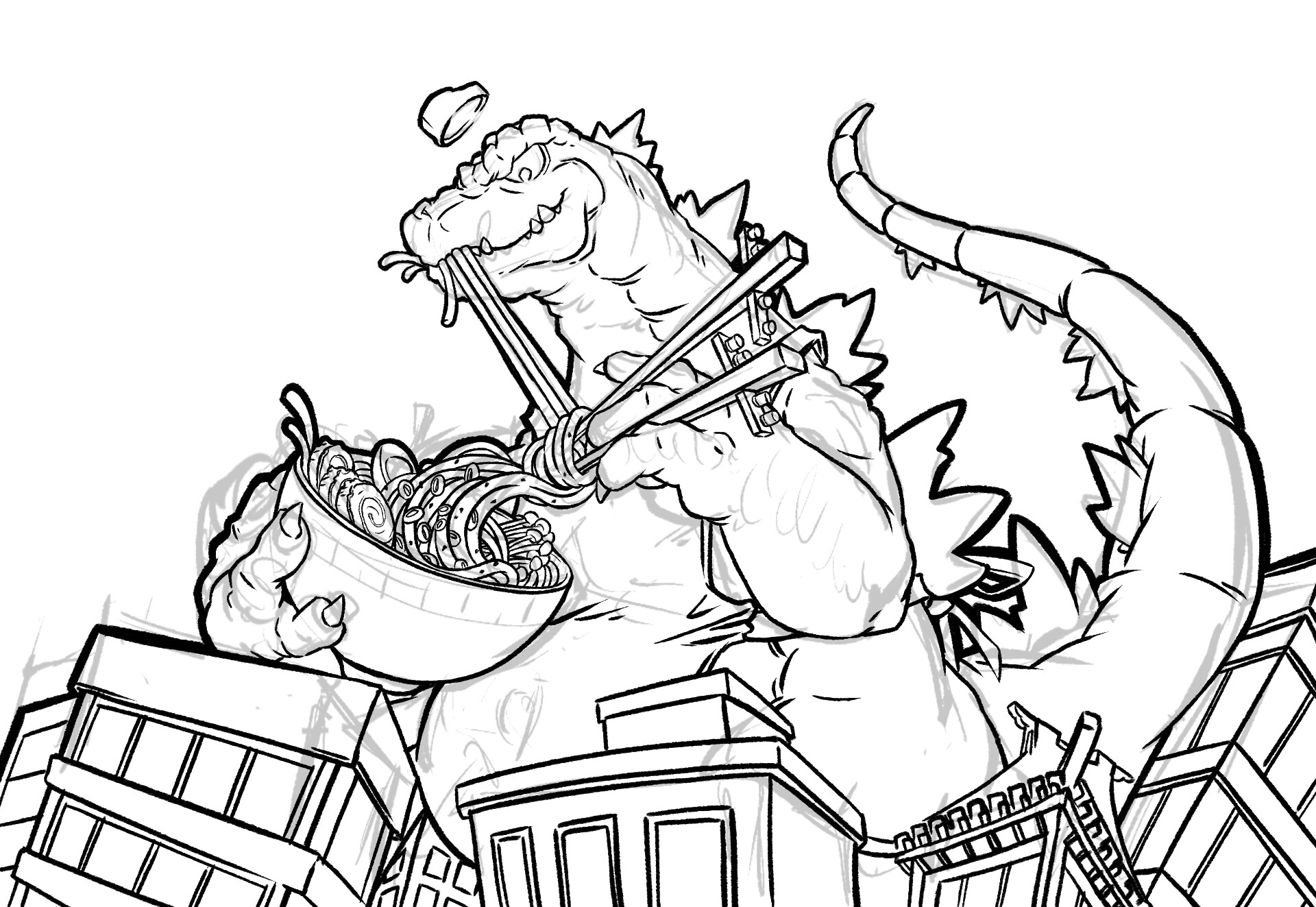 ArtStation - Ramen Kaiju