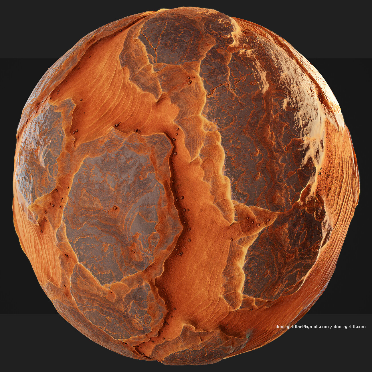 Deniz Giritli Desert Rock Material Substance Designer