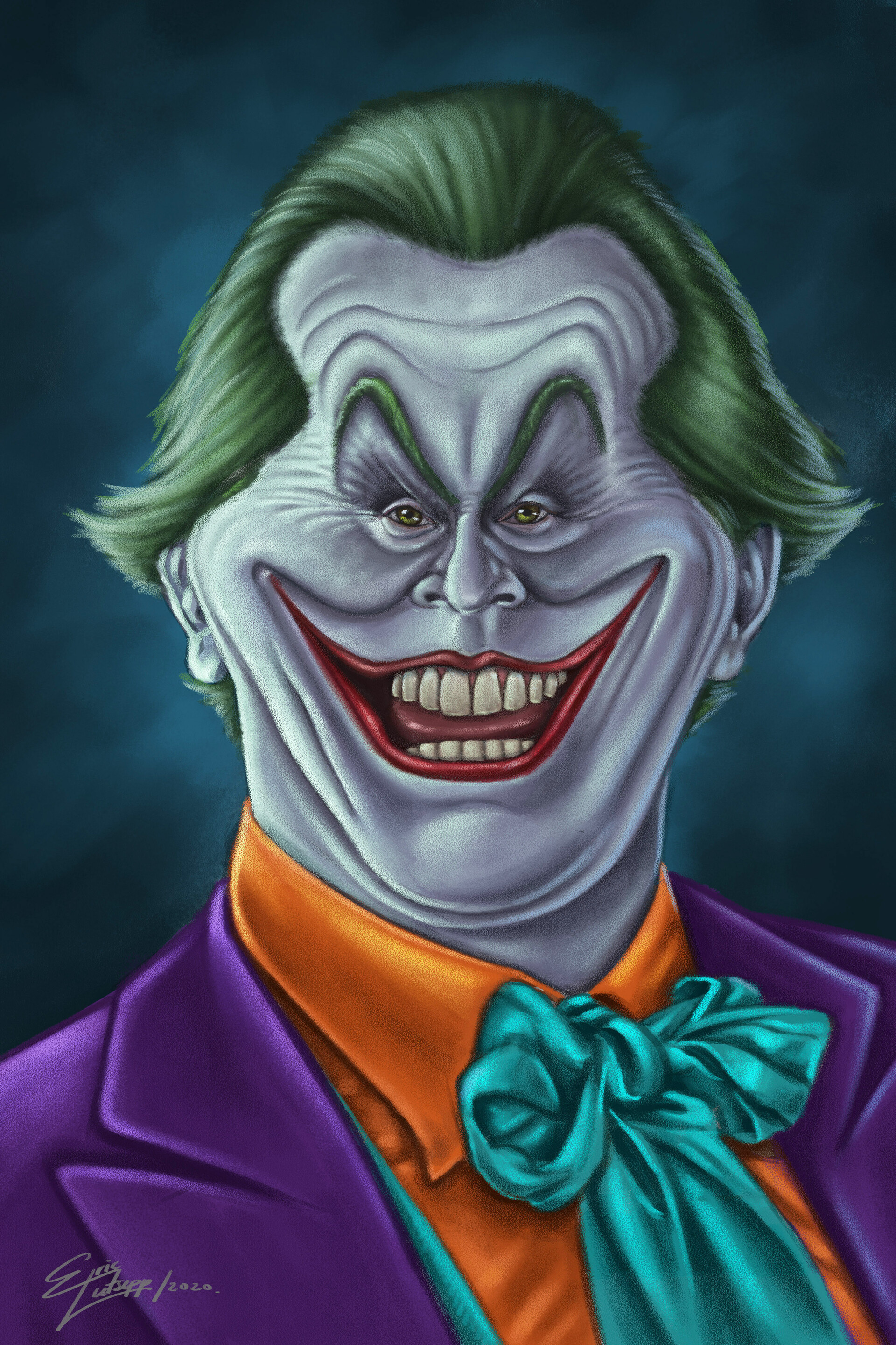 ArtStation - Jack Nicholson Joker Caricature