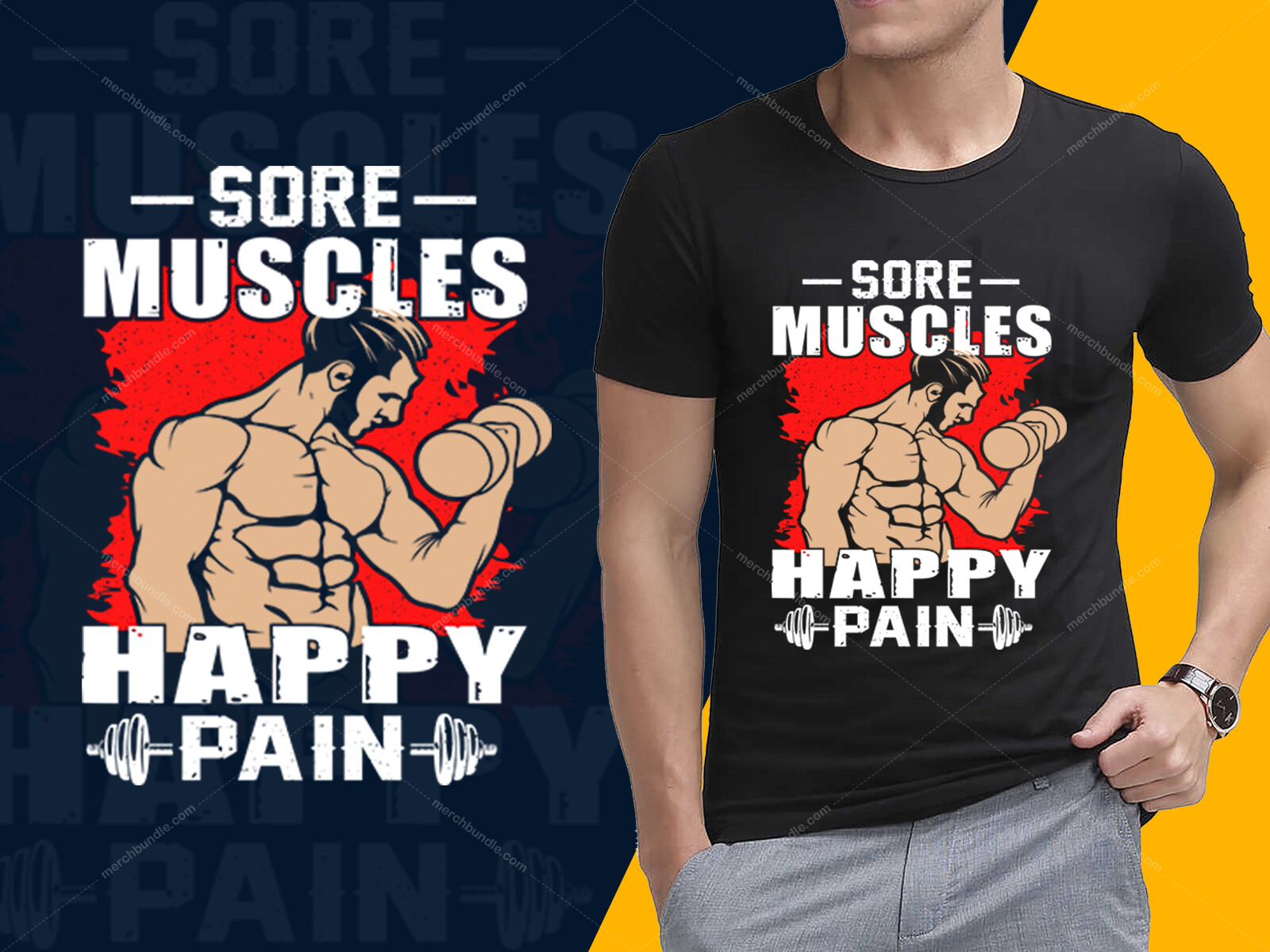 Fitness t shirt design deals