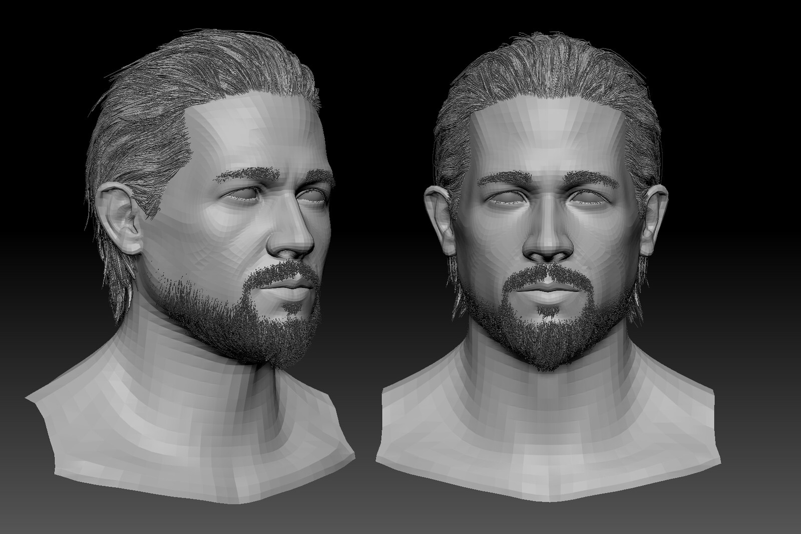 ArtStation - Charlie Hunnam - Likeness Charlie Hunnam - Likeness, Javier Tercero
