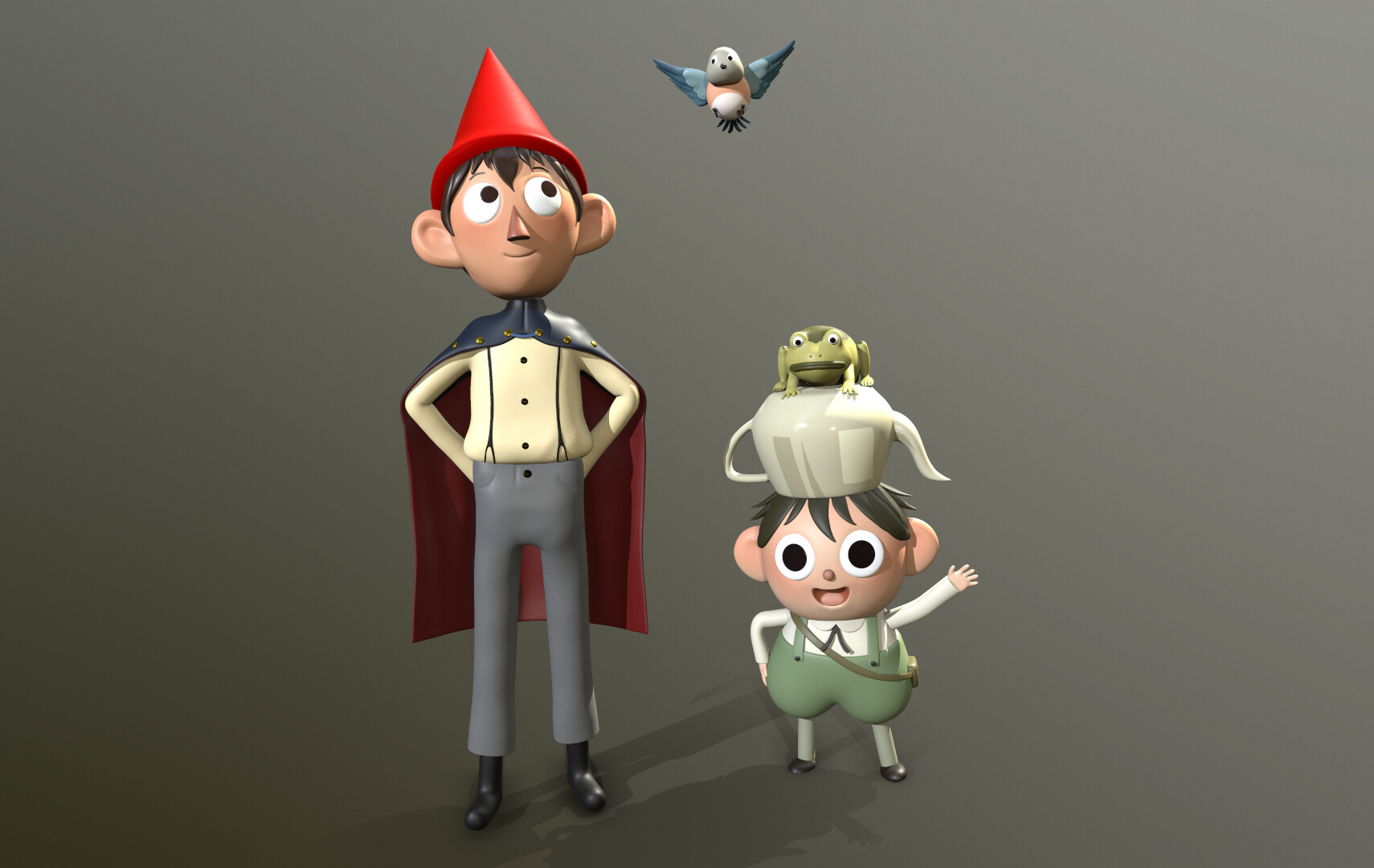ArtStation Over the Garden Wall 3D Character Modeling practice