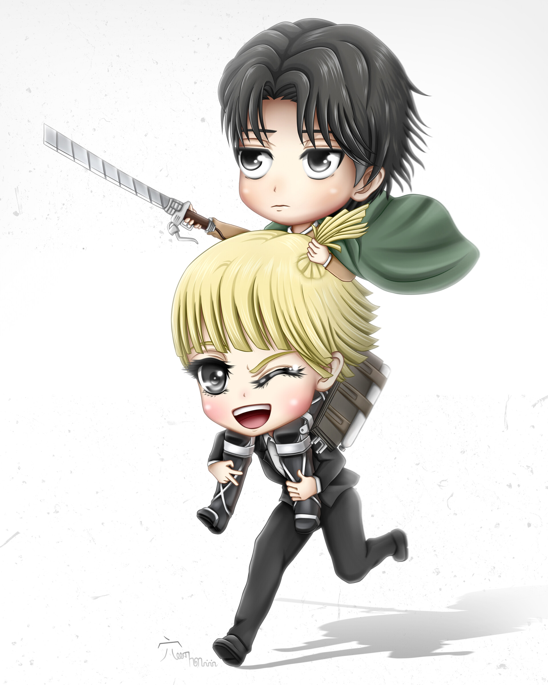 ArtStation Levi & Yelena Piggyback Ride