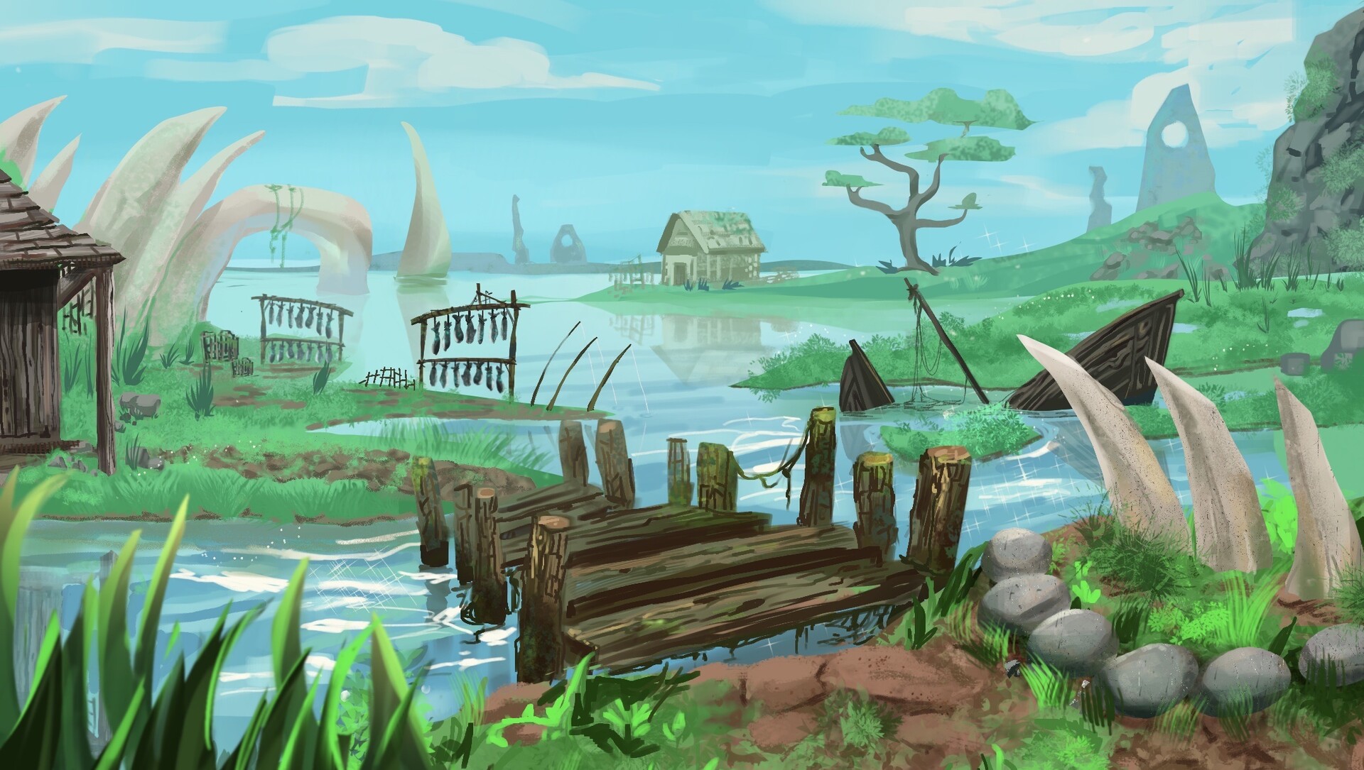 ArtStation The Fishing Village