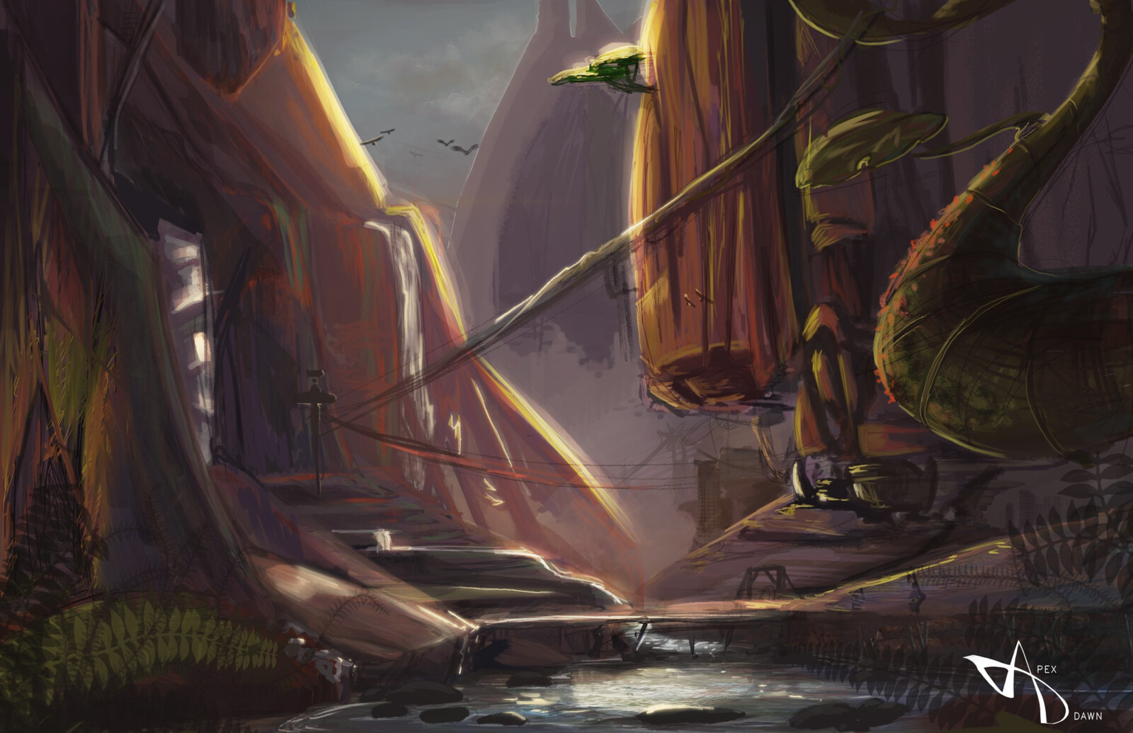 Rework of the next piece (2021) I added glows and focus points