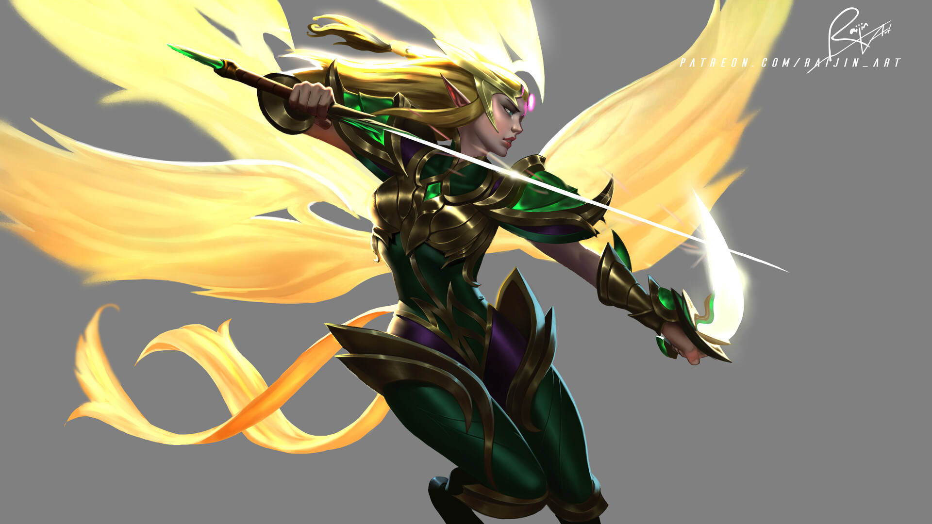 Raijin Art - Copy Study Riot Splash Style: Kayle
