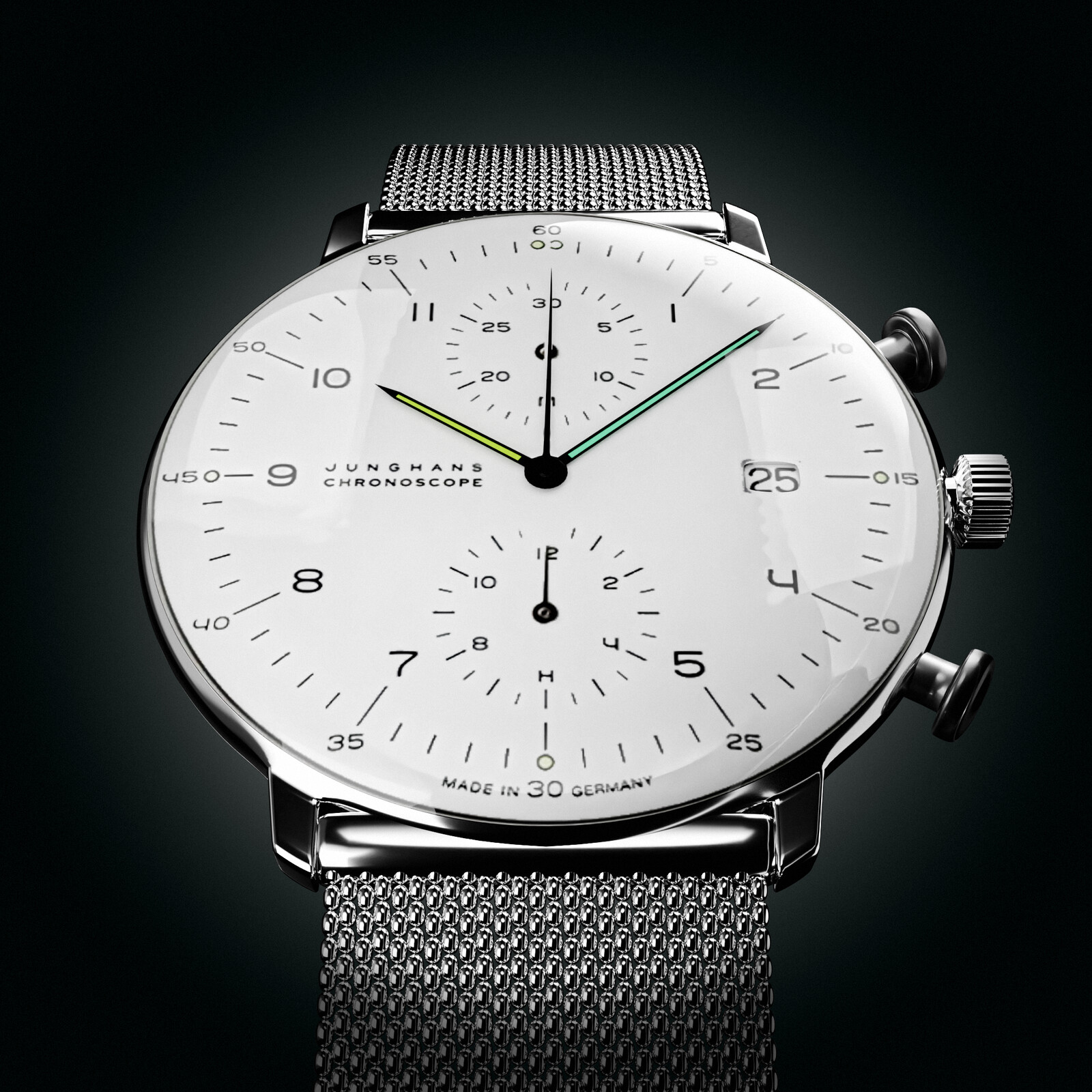 Junghans Men's Max Bill Auto Chronoscope Watch