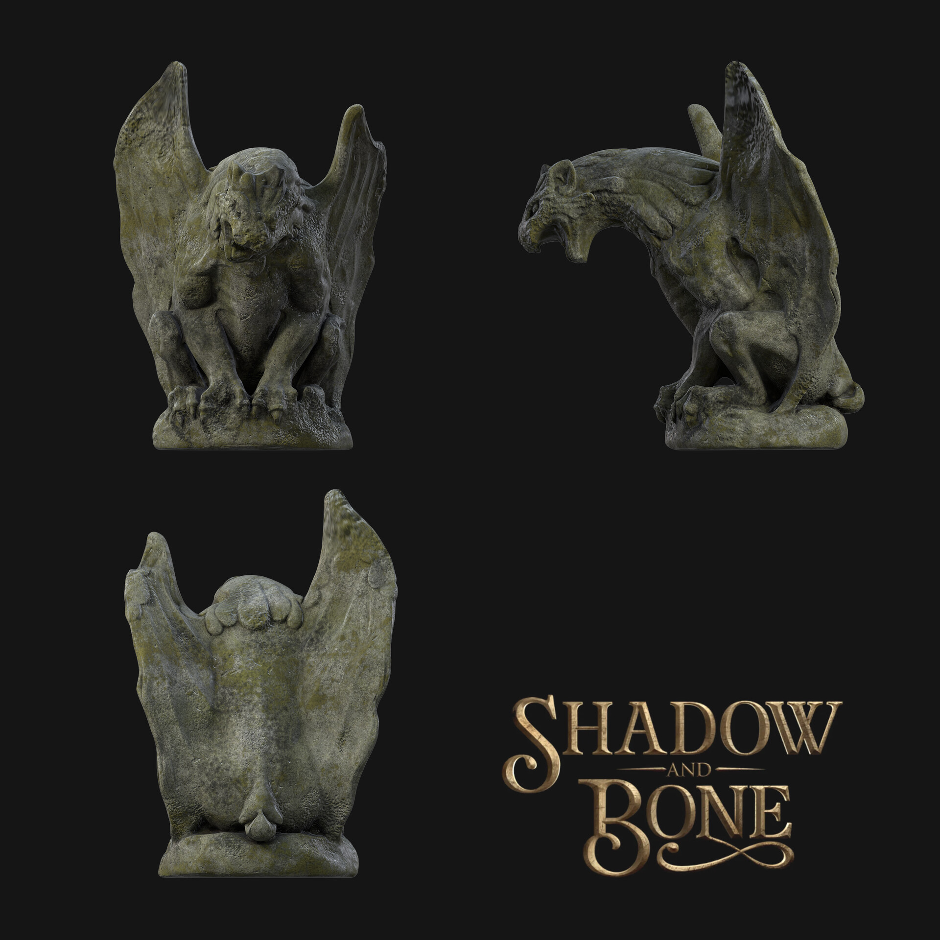 ArtStation - Shadow & Bone Gargoyles