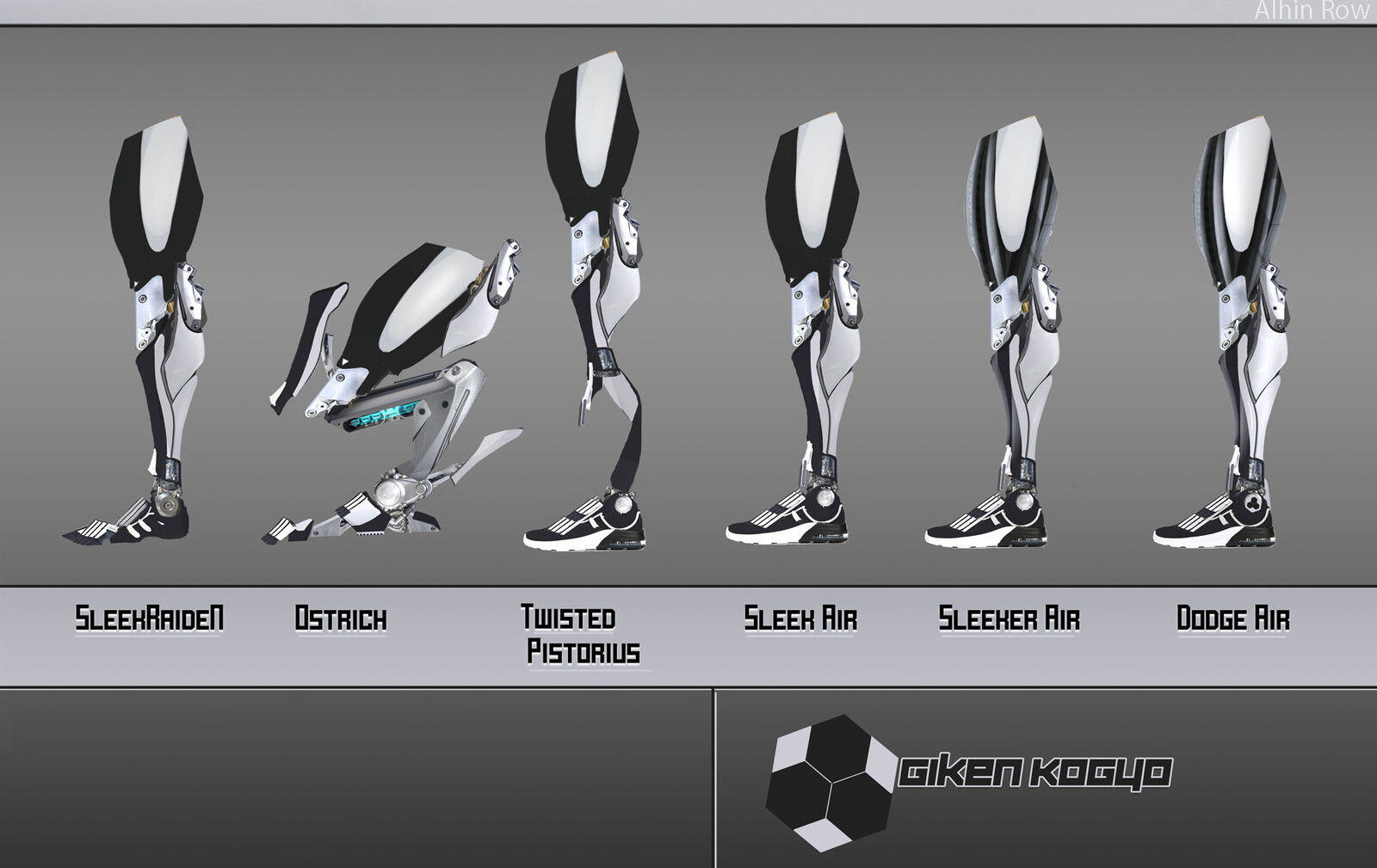 I had a bit of extra-fun designing impractical cyber-legs from a hybrid engine ref pack