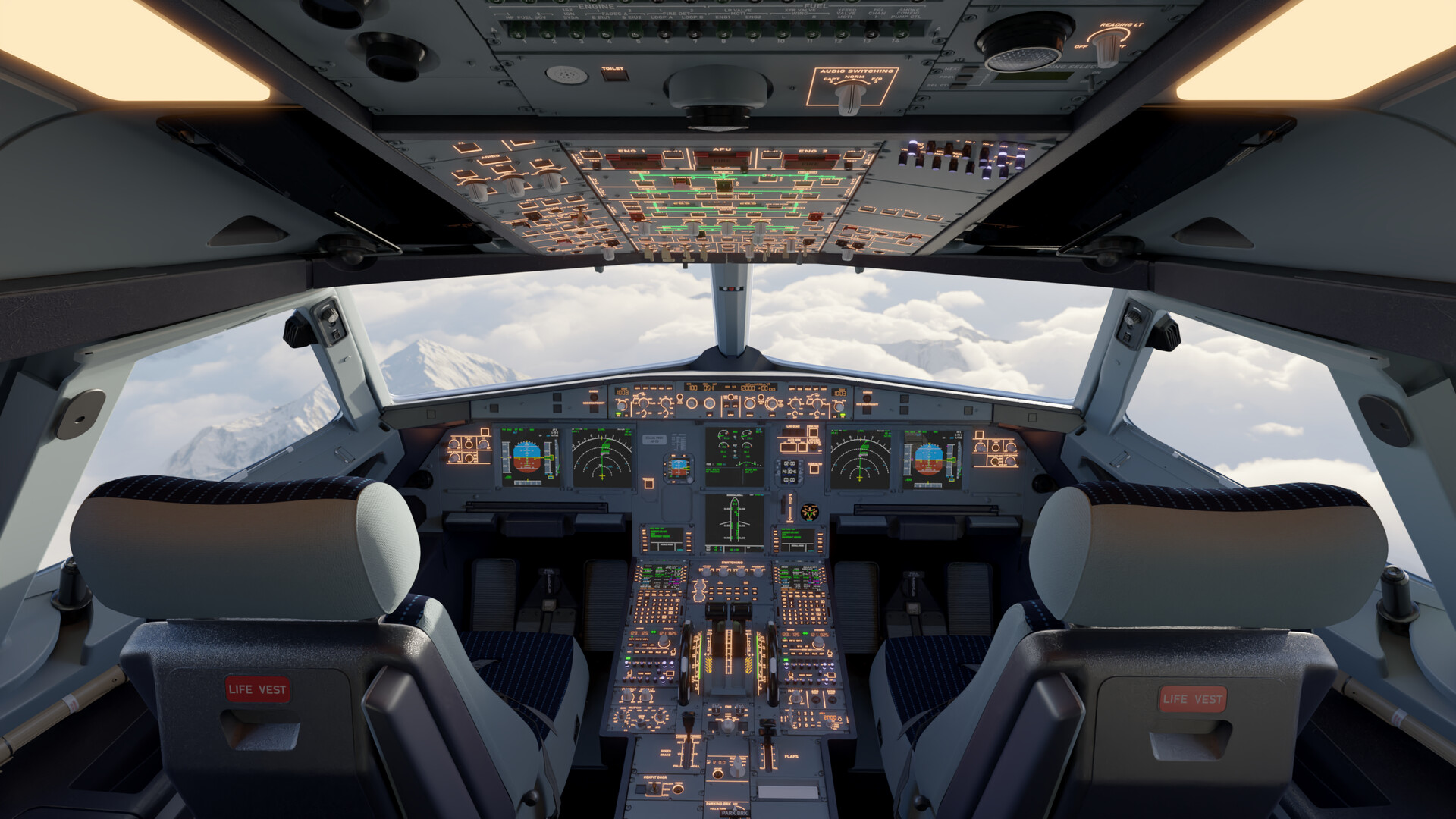 ArtStation - Airbus A320-200 Cockpit