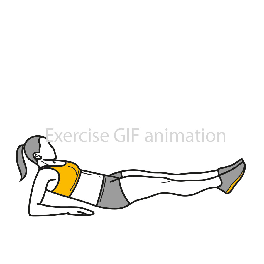ArtStation - Leg-Pull-In female exercise fitness illustrated GIF line  animation illustration