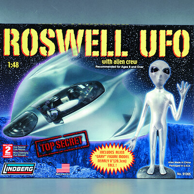 William louis mcdonald billy boy s 2013 round 2 lindberg testors roswell ufo model kit re release 1
