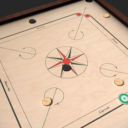 ArtStation Carrom Board Assets