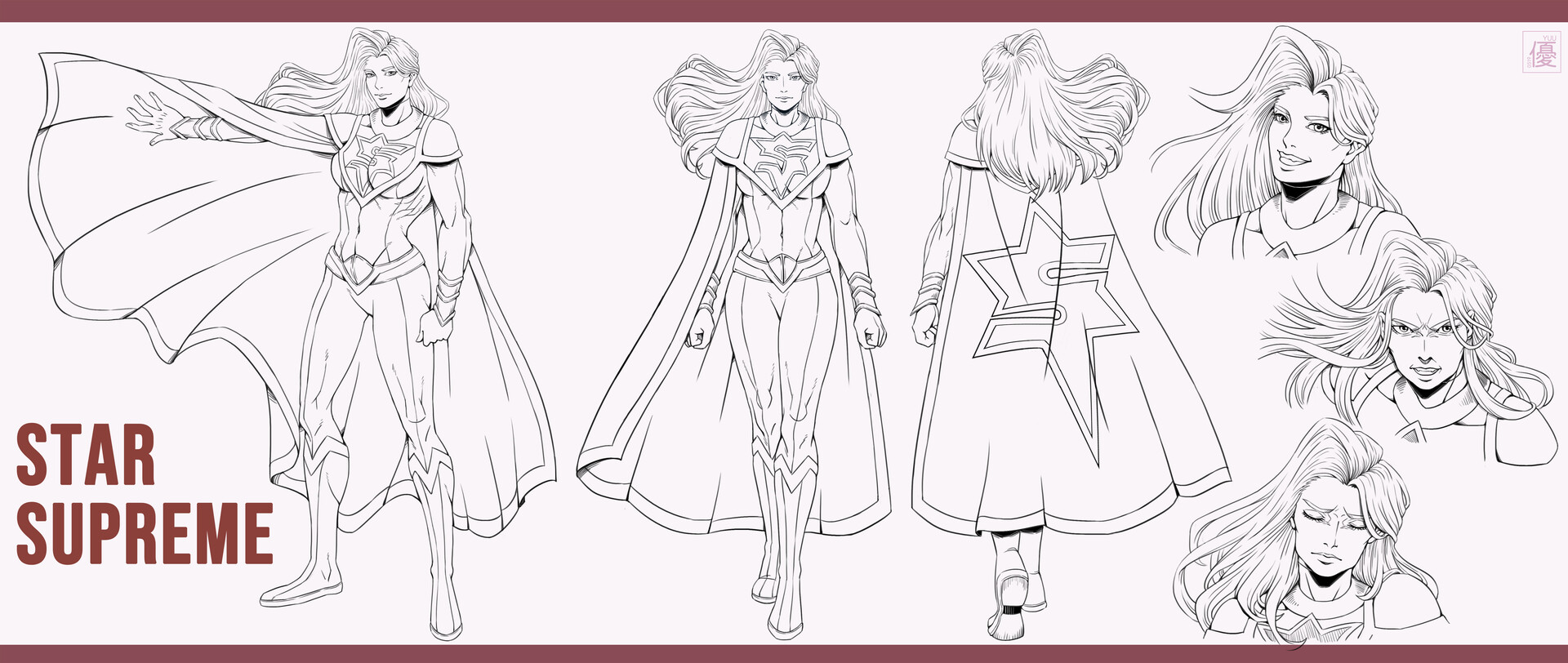 Yuu 0519 Female Characters Reference Sheet