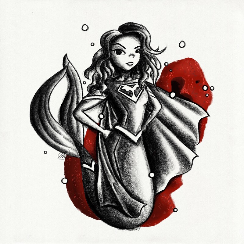 Day 9 of #MerMay2021 - #Superhero