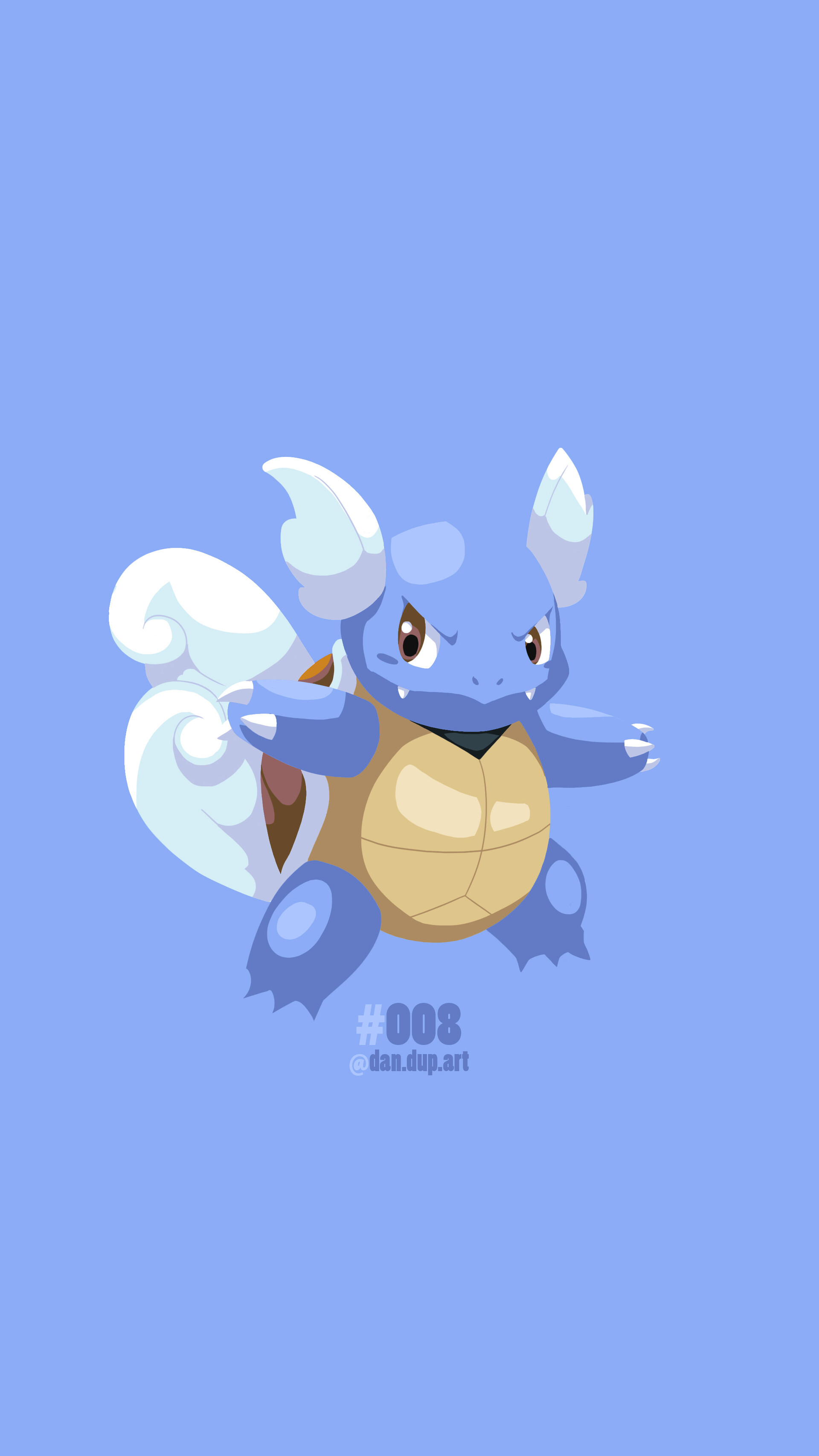 ArtStation - #008 Wartortle, image size:1920x3413