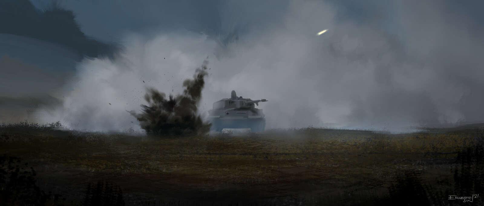 Study painting from screenshot