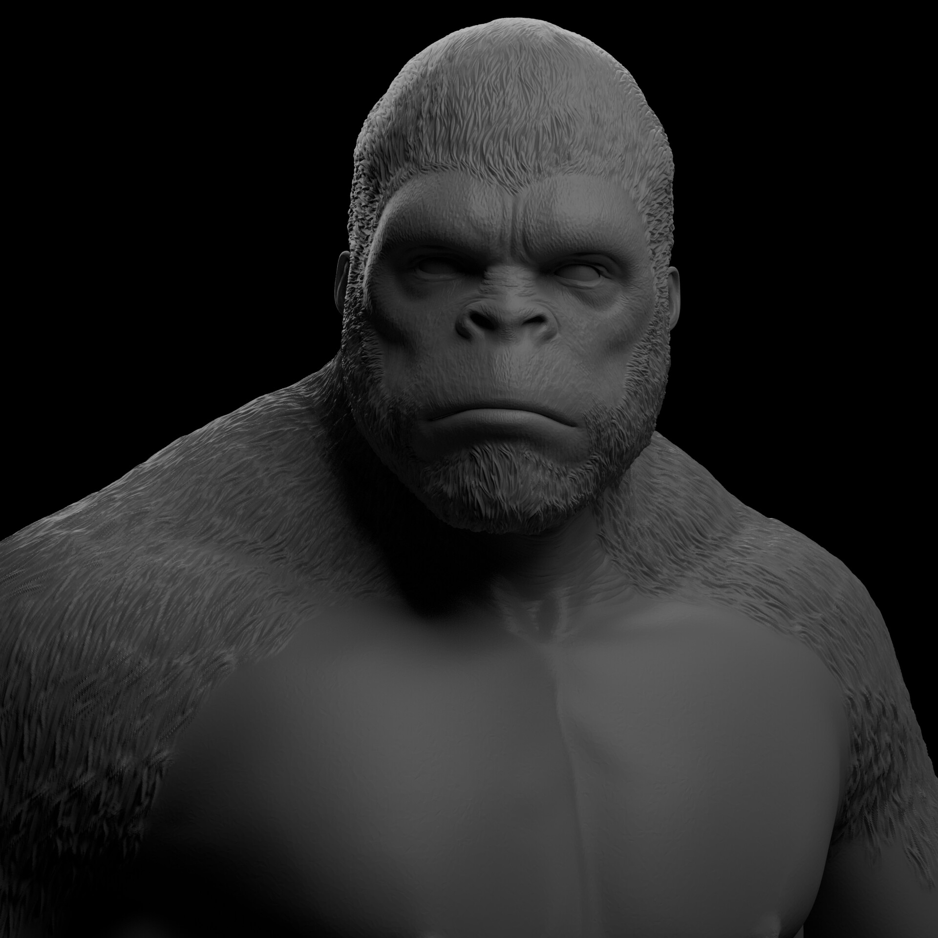 ArtStation King Kong Bust
