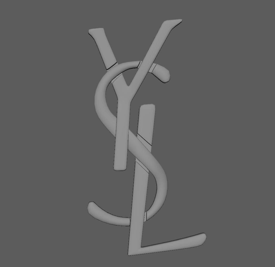 leg hem logo model - maya