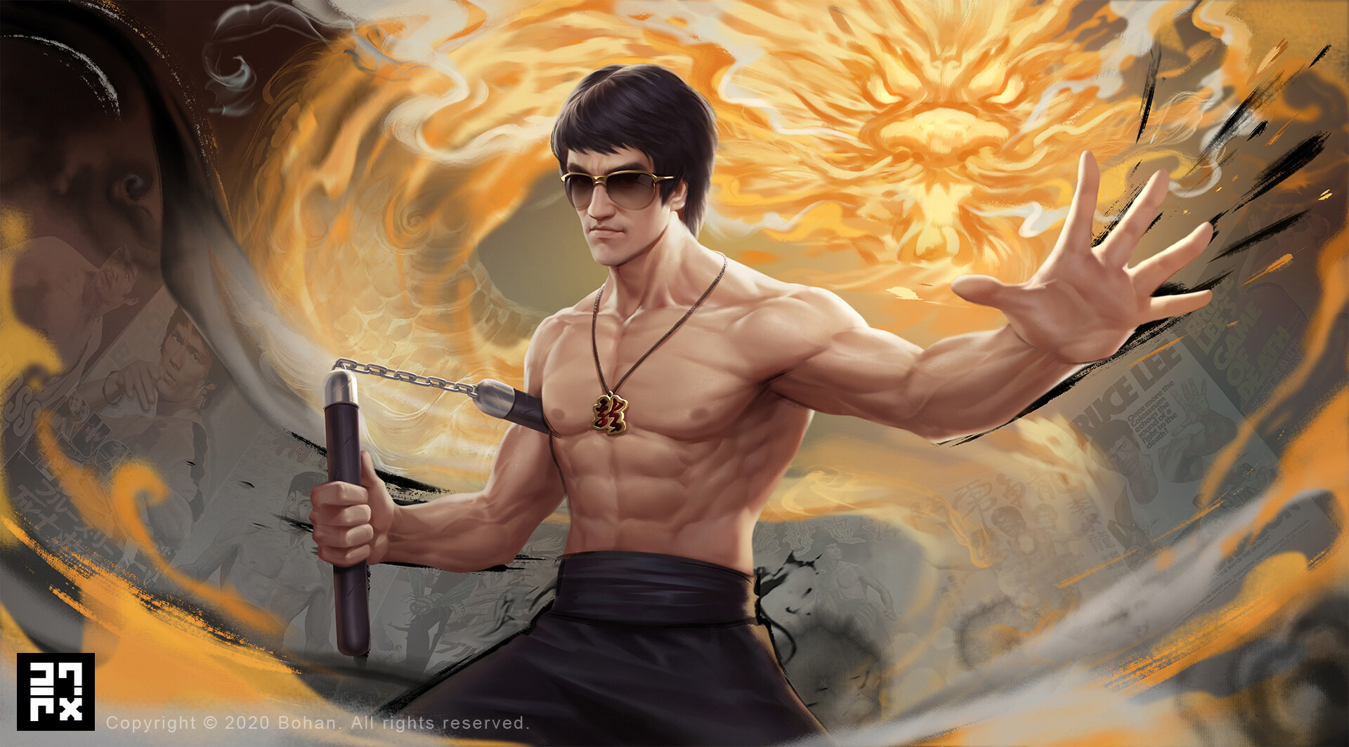 Bruce lee fan art sales