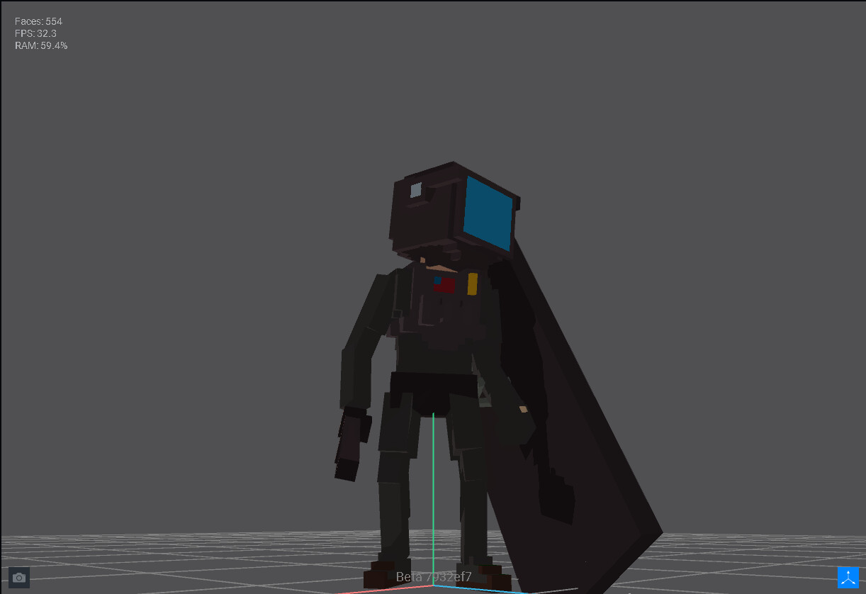 ArtStation - riot guard made using voxels