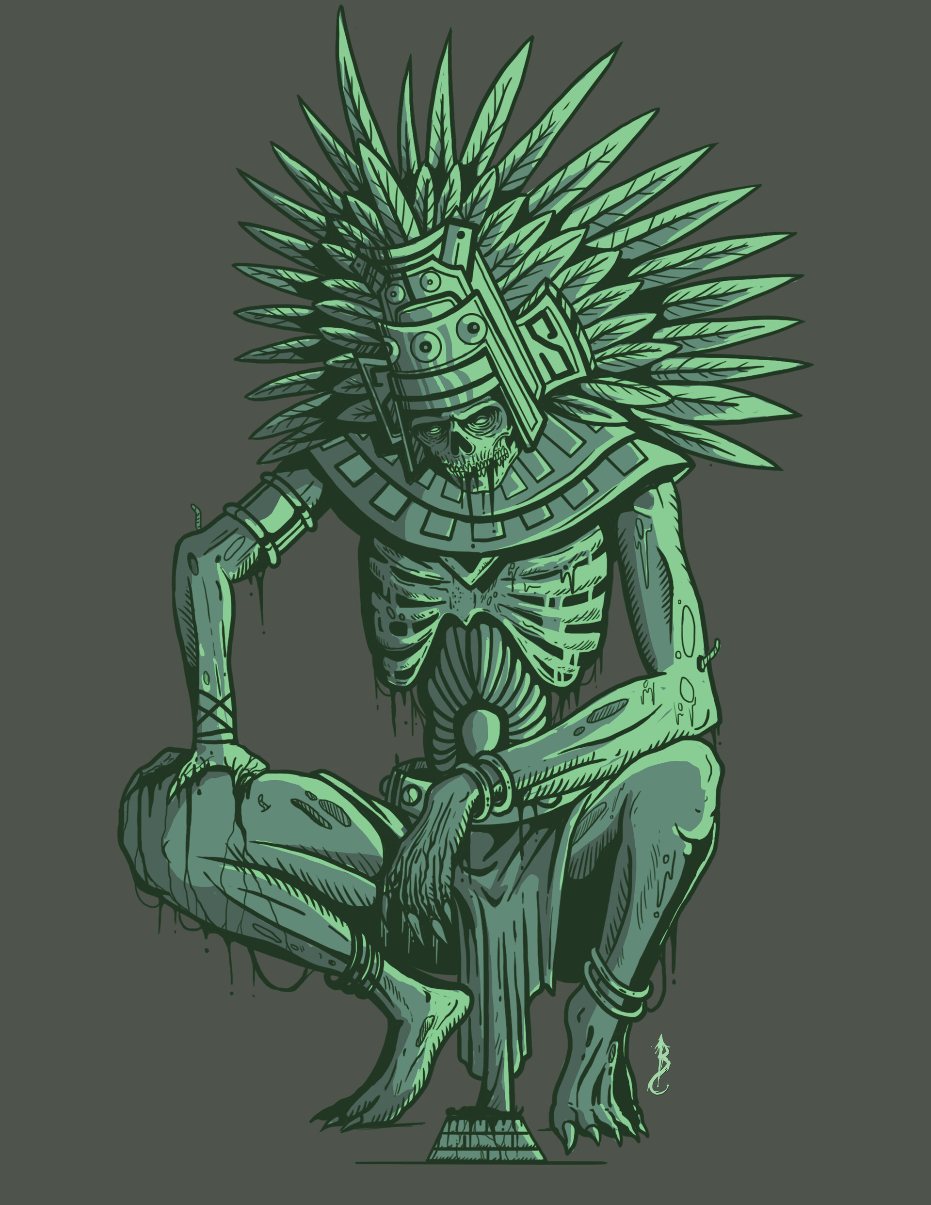 Mictlantecuhtli Drawing