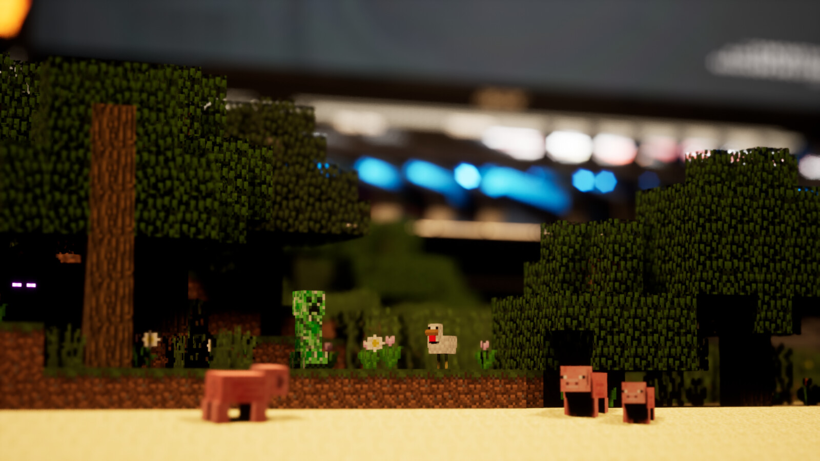 Animals on the desk