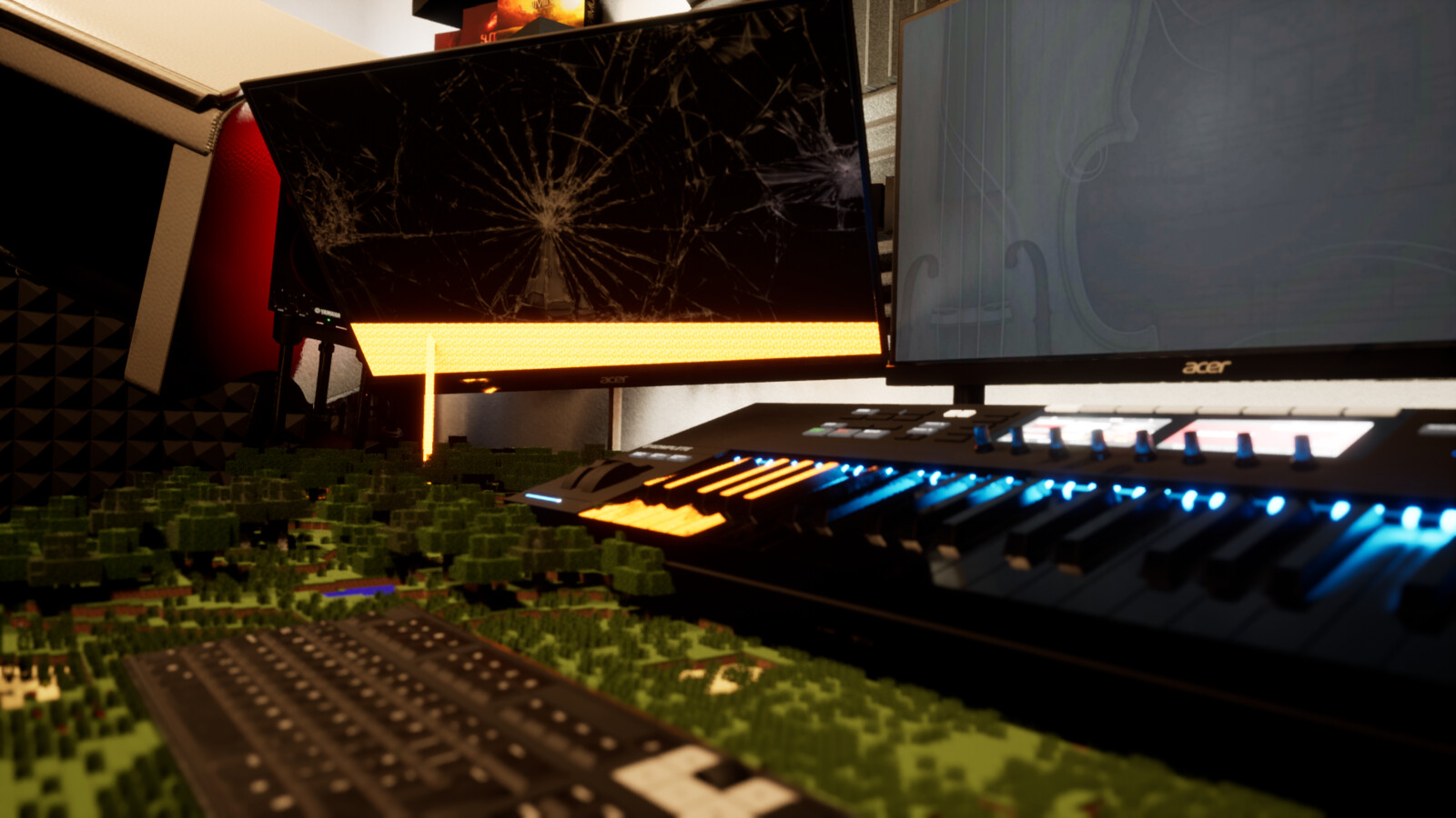 A look over the desk
